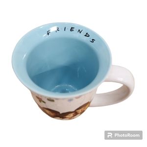 Friends Cast TV Show Christmas Holiday Coffee Cup / Mug Collectible 16oz‎ - EUC